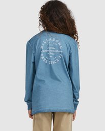 billabong, Boy's Big Wave Dan Long Sleeve T-Shirt, SMOKE BLUE (smb) BOYS BIG WAVE DAN LS UBBZT00124