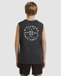 2 Boys 8-16 Big Wave Daz Muscle Tank Top Black UBBZT00151 Billabong