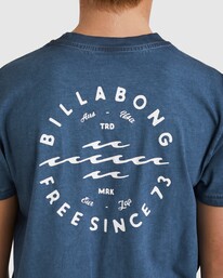 3 Big Wave Daz T-Shirt Blue UBBZT00183 Billabong