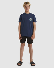 4 BOYS FLAME SS Blue UBBZT00200 Billabong