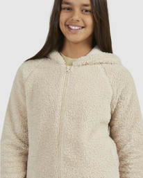 4 Girls 6-14 Keep Cozy Jumper Zip Up White UBGJK00101 Billabong