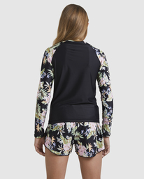2 Girls 6-14 Beachcomber Rash Vest Black UBGWR03003 Billabong