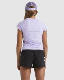 2 Girls 6-14 Heat Wave Rash Vest Purple UBGWR03005 Billabong