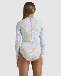 2 Girls 6-14 Tropical Dayz Bodysuit Rash Vest Multicolor UBGWR03010 Billabong