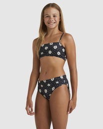 1 Girls 6-14 Flowers In The Sky Tank Bikini Set Black UBGX200107 Billabong