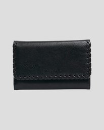 0 Stitch Up Tri-Fold Wallet Black UBJAA00147 Billabong