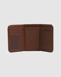 3 Throwback Trifold Wallet Brown UBJAA00343 Billabong