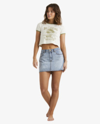 4 Frankie Denim Mini Skirt White UBJDK00108 Billabong