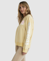 2 Tiki Ride Brooklyn Sweatshirt Yellow UBJFT00193 Billabong