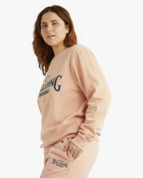 7 Surfed Out Fleece Crew Orange UBJFT00207 Billabong