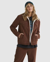 1 Candy Cord Jacket Brown UBJJK00115 Billabong
