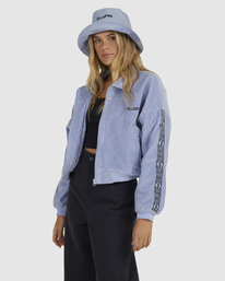 1 Riding The Tone Cropped Corduroy Jacket Purple UBJJK00126 Billabong