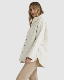 2 Lets Go Shacket Beige UBJJK00133 Billabong