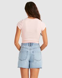 billabong, Baby Vee T-Shirt, PALE PINK (ppi) BABY VEE TEE UBJKT00116
