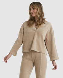 2 Good Day Knit Top Beige UBJKT00206 Billabong