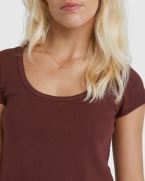 3 Baby Scoop Tee Brown UBJKT00215 Billabong