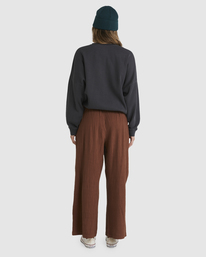billabong, Follow Me High-Rise Elastic-Waist Pantalons, DARK CHOC (cra0) FOLLOW ME PANT UBJNP00116