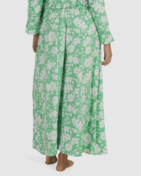 4 On My Mind Isle Wide Leg Beachy Pants Green UBJNP00150 Billabong