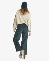 3 Sea Tone - Wide Leg Trousers for Women Green UBJNP00157 Billabong