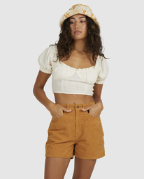1 Riley - Short en velours pour Femme  UBJNS00162 Billabong