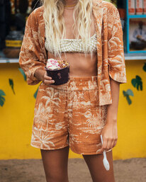 billabong, Dream Days - Elasticated Shorts for Women, MUSTARD (mus) Dream Days - Elasticated Shorts for Women UBJNS00164