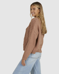 1 Just Fine Cardigan Brown UBJSW00106 Billabong