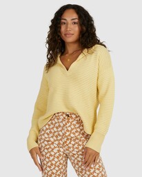 1 Its Cool Out Sweater Yellow UBJSW00122 Billabong