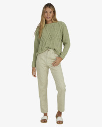 4 Only Mine Crew Neck Sweater Green UBJSW00127 Billabong