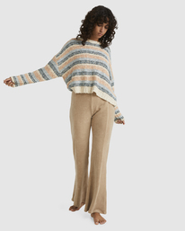 4 Easy As Long Line Sweater Beige UBJSW00132 Billabong