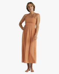 4 Vacay Dress Beige UBJWD00117 Billabong