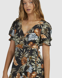7 My Babylon Wrap Dress Black UBJWD00154 Billabong