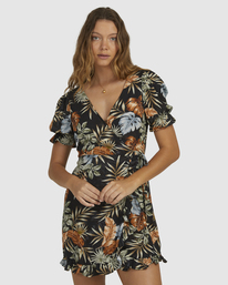 3 My Babylon Wrap Dress Black UBJWD00154 Billabong
