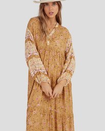 5 Shine On Eco Maxi Dress Yellow UBJWD00168 Billabong