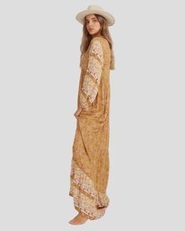 2 Shine On Eco Maxi Dress Yellow UBJWD00168 Billabong