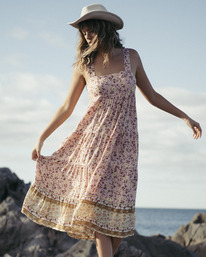 0 Shine On Eco Midi Dress Pink UBJWD00169 Billabong