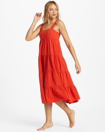 1 Linda Midi Dress Red UBJWD00170 Billabong