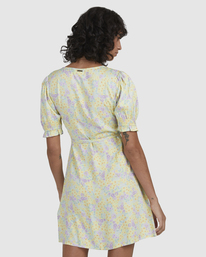 billabong, Tempest Wrap Dress, LEMON LIME (lml) TEMPEST WRAP DRESS UBJWD00181