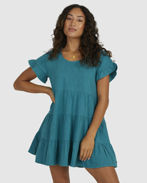 billabong, Pixie Babydoll Dress, BAYOU (bqj0) PIXIE DRESS UBJWD00277