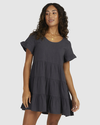 billabong, Pixie Babydoll Dress, OFF BLACK (ofb) PIXIE DRESS UBJWD00277