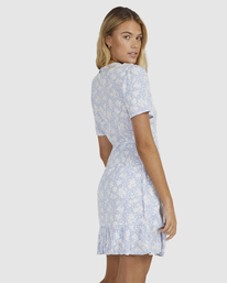 2 Blue Bell Bella Wrap Dress  UBJWD00279 Billabong