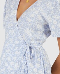3 Blue Bell Bella Wrap Dress  UBJWD00279 Billabong