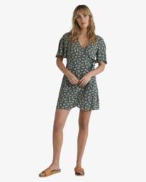 4 Lost Days Wrap Dress Green UBJWD00304 Billabong