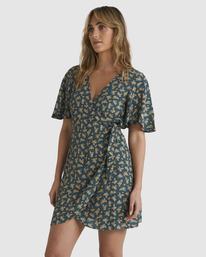 1 Lost Days Wrap Dress Green UBJWD00304 Billabong