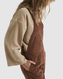 3 So Stoked Overalls Brown UBJWD00307 Billabong
