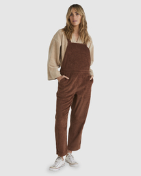 billabong, So Stoked - Dungarees for Women, DARK CHOC (cra0) So Stoked - Dungarees for Women UBJWD00307