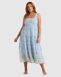 5 Hideaway Shine On Midi Dress Green UBJWD00324 Billabong