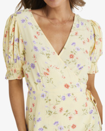 3 Kismet Midi Wrap Dress Yellow UBJWD00359 Billabong