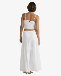 2 High Tides Maxi Skirt White UBJWK00159 Billabong