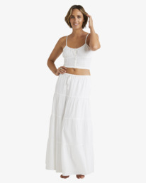 4 High Tides Maxi Skirt White UBJWK00159 Billabong