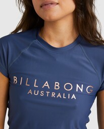 3 Serenity Foil Rash Vest Blue UBJWR00171 Billabong